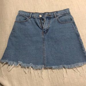 brandy melville jean skirt
